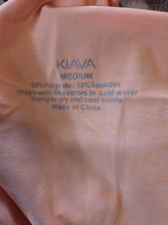 KIAVA Tops - KIAVA Medium Peachy Coral Top - Soft Polyester Blend